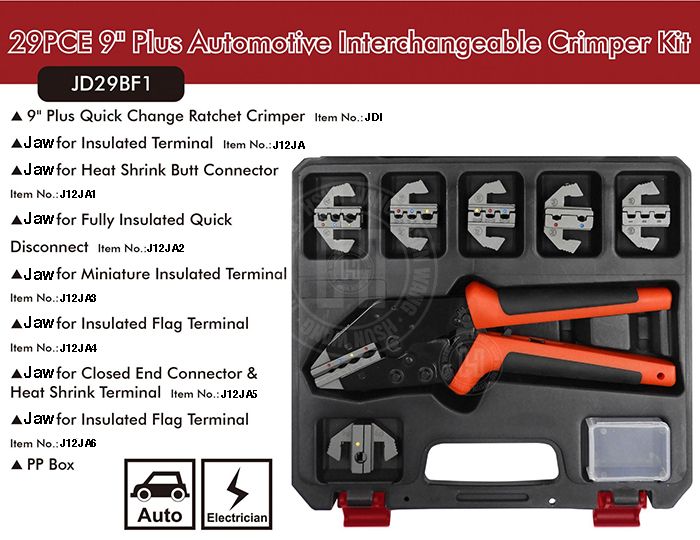 JD29BF1-Jaw-Waterproof-crimp-crimping-crimp tool-crimping tool-crimp wire-ferrule crimp-ratchet crimp-Taiwan Manufacturer-hsunwang-licrim-hsunwang.com
