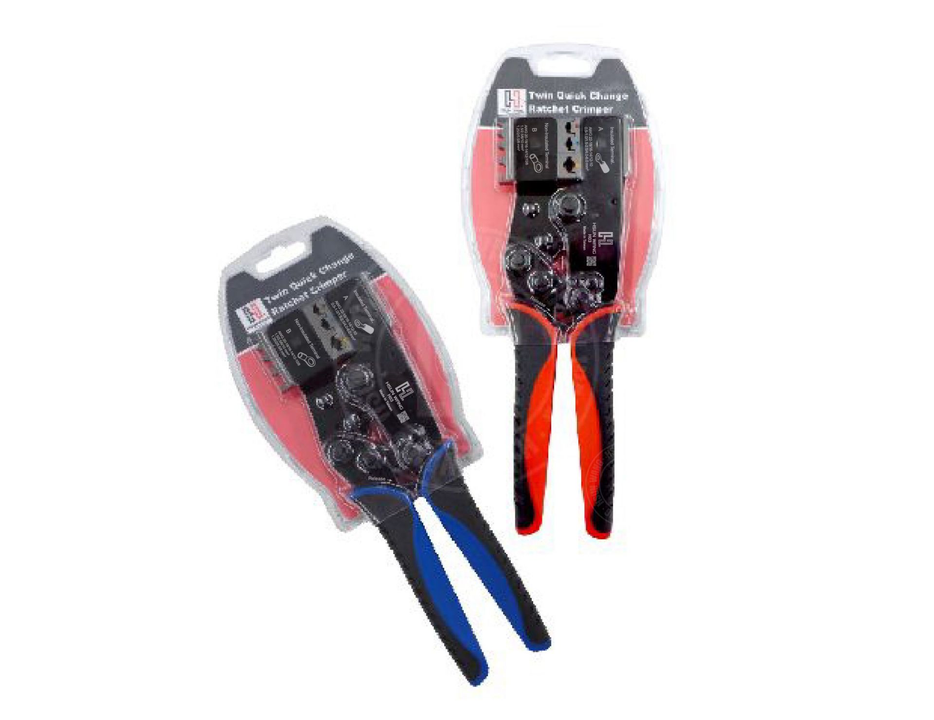 H03D Twin Quick Change Ratchet Crimper-H03D-Jaw-crimp-crimping-crimp tool-crimping tool-crimp wire-ratchet crimp-Taiwan Manufacturer-Insulated terminal-non Insulated terminal-hsunwang-licrim-hsunwang.com
