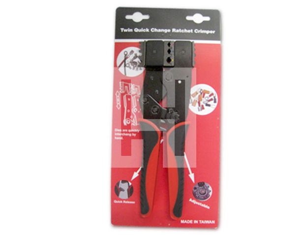 Twin Quick Change Ratchet Crimper H03-H03I-Jaw-crimp-crimping-crimp tool-crimping tool-crimp wire-ferrule crimp-ratchet crimp-Taiwan Manufacturer-Insulated terminal-non Insulated terminal-hsunwang-licrim-hsunwang.com
