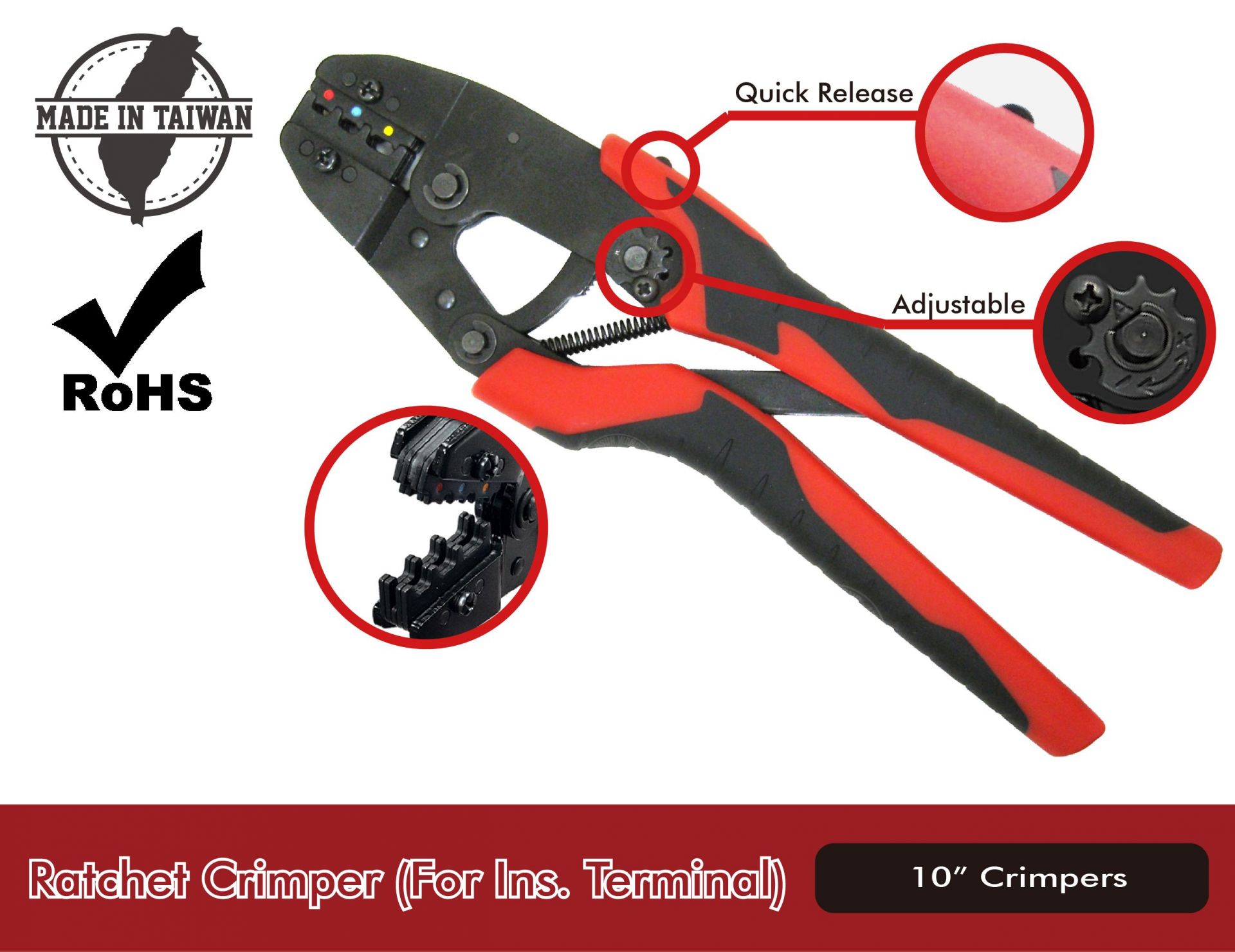 double crimp crimping tool -I29552BC-Jaw-Waterproof-crimp-crimping-crimp tool-crimping tool-crimp wire-ferrule crimp-ratchet crimp-Taiwan Manufacturer-hsunwang-licrim-hsunwang.com
