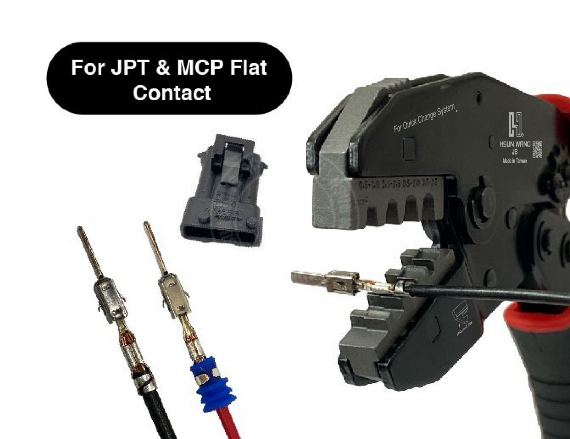 juniorpowertimer-jptconnector-MCPterminal-wireflatconnector-contactMCP-flatconnector-wirecrimper-ratchetcrimpingtool-taiwancrimpingtool-TaiwanManufacturer-licrim-hsunwang.com