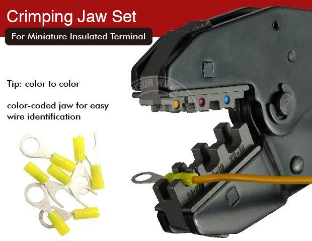 insulatedterminal-insulatedconnector-insulatedelectricalterminal-wireconnector-electricalconnector-ringconnector-crimpconnector-wireterminal-crimpingjaw-ratchetingcrimpingtool-taiwancrimpingtool-TaiwanManufacturer-licrim-hsunwang.com
