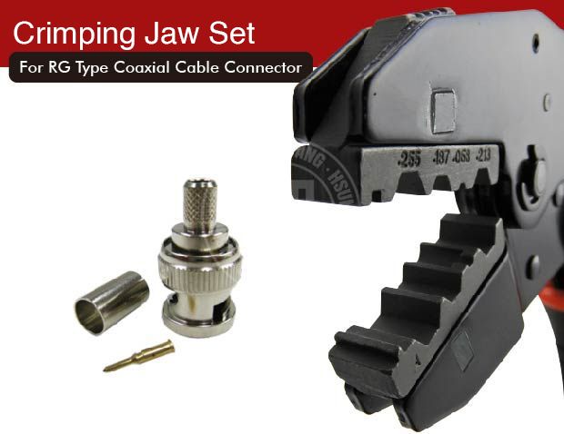  Jaw for RG Type Coaxial Cable Connector  J12JE1-J12JE1-Jaw-crimp-crimping-crimp tool-crimping tool-hsunwang-licrim-hsunwang.com