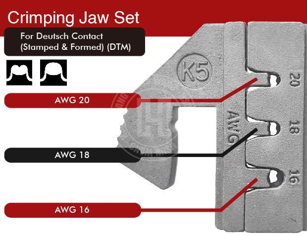 deutsch Stamped &amp;amp; Formed J12JK5 Quick Change Crimping Jaw-J12JK5-Jaw-crimp-crimping-crimp tool-crimping tool-hsunwang-licrim-hsunwang.com