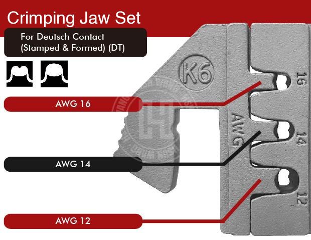 J12JK6 deutsch Stamped &amp;amp; Formed Quick Change Crimping Jaw-J12JK6-Jaw-crimp-crimping-crimp tool-crimping tool-hsunwang-licrim-hsunwang.com
