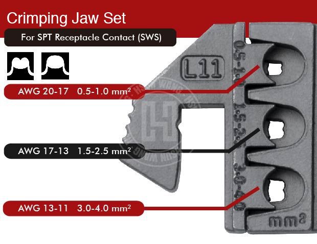  quick change crimper jaw for 
 Standard Power Timer-J12JL11-Jaw-crimp-crimping-crimp tool-crimping tool-hsunwang-licrim-hsunwang.com