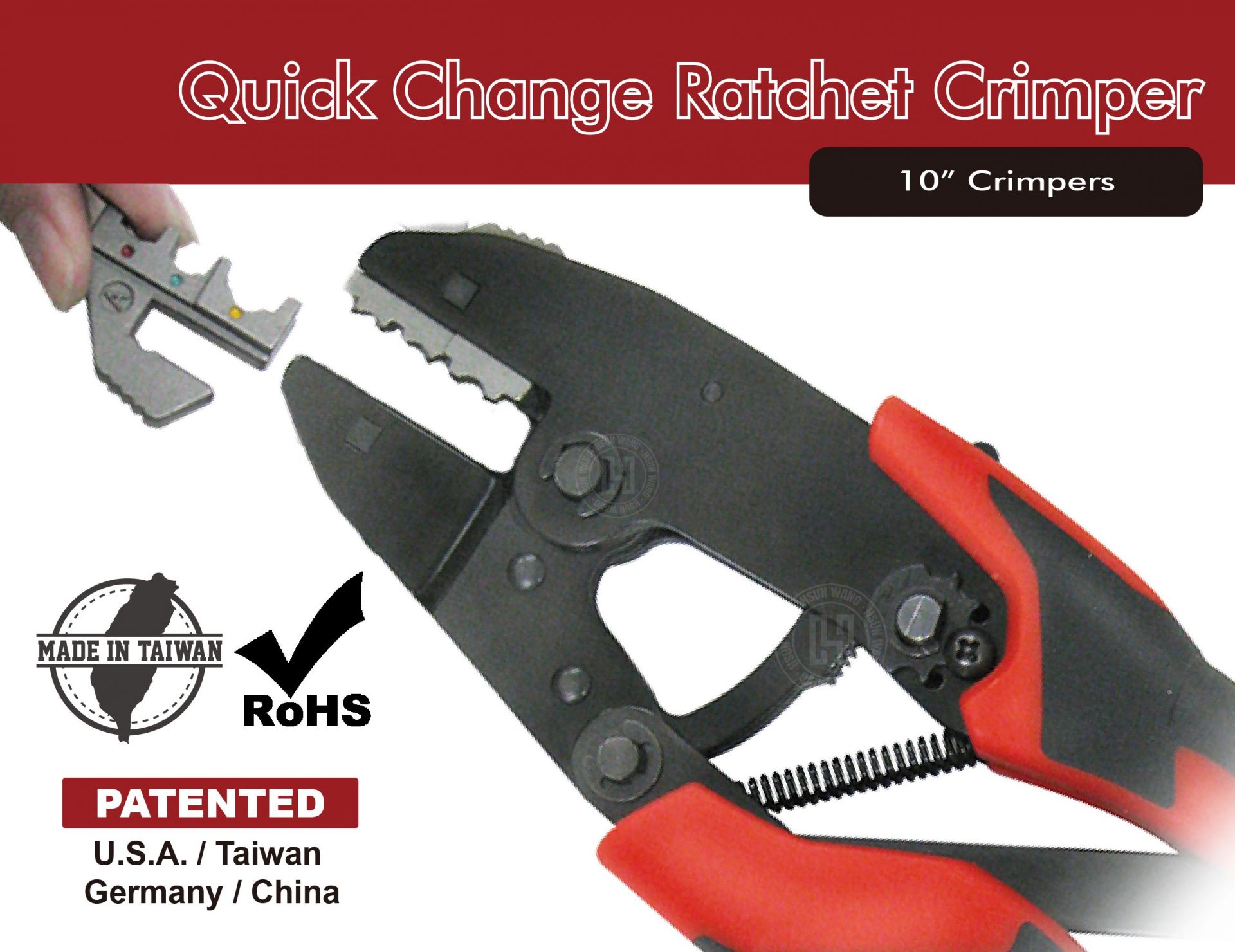 JEI Quick Change Ratchet Crimper-JEI Series-Jaw-crimp-crimping-crimp tool-crimping tool-crimp wire-ferrule crimp-ratchet crimp-Taiwan Manufacturer-hsunwang-licrim-hsunwang.com
