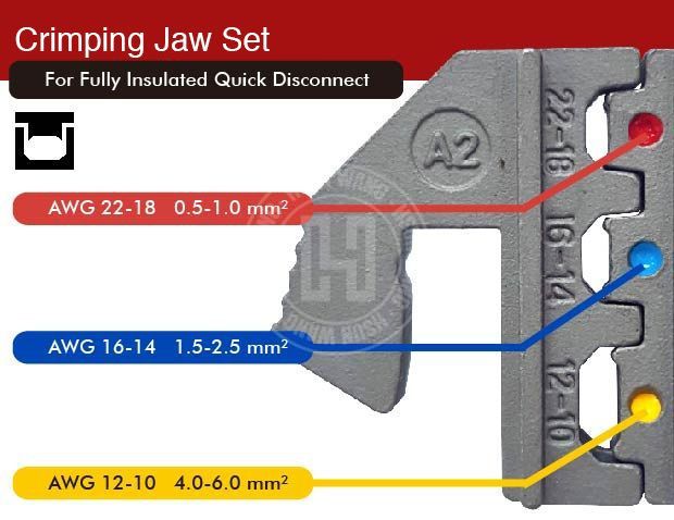 Jaw for Fully Insulated Quick Disconnect-J12JA2-Jaw-licrim-crimp-crimping-crimp tool-crimping tool-hsunwang-hsunwang.com