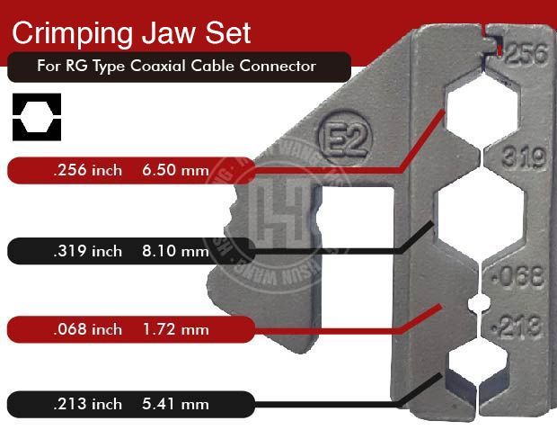 J12JE2 Jaw for RG Type Coaxial Cable Connector-J12JE2-Jaw-crimp-crimping-crimp tool-crimping tool-hsunwang-licrim-hsunwang.com