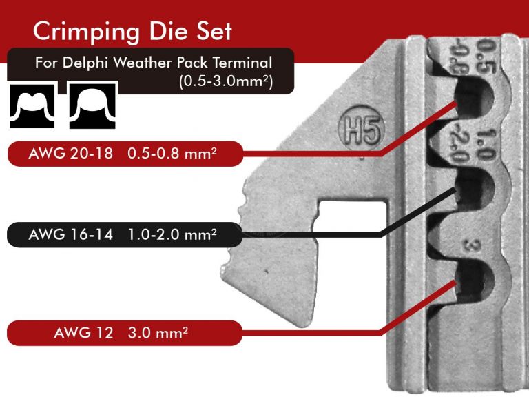 Jaw for Delphi Weather Pack Terminal j12