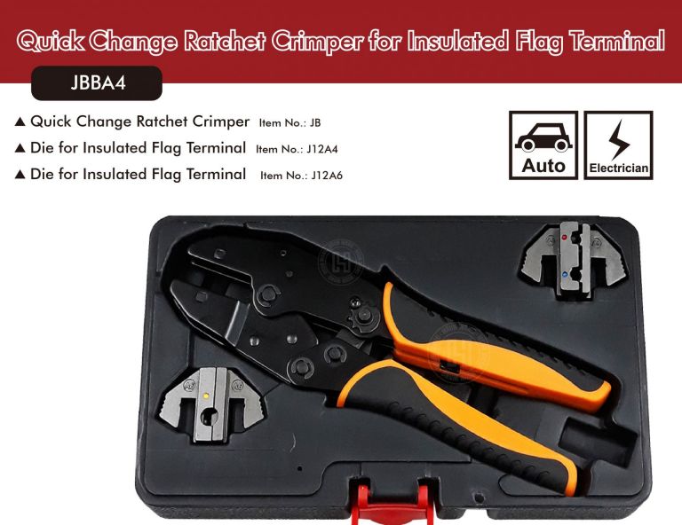 20PCE Nylon Insulated Flag Terminal Set